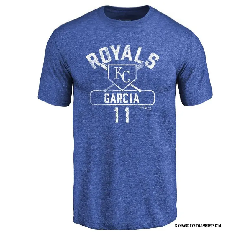 Men's Kansas City Royals ＃11 Maikel Garcia Royal Branded Base Runner T-Shirt