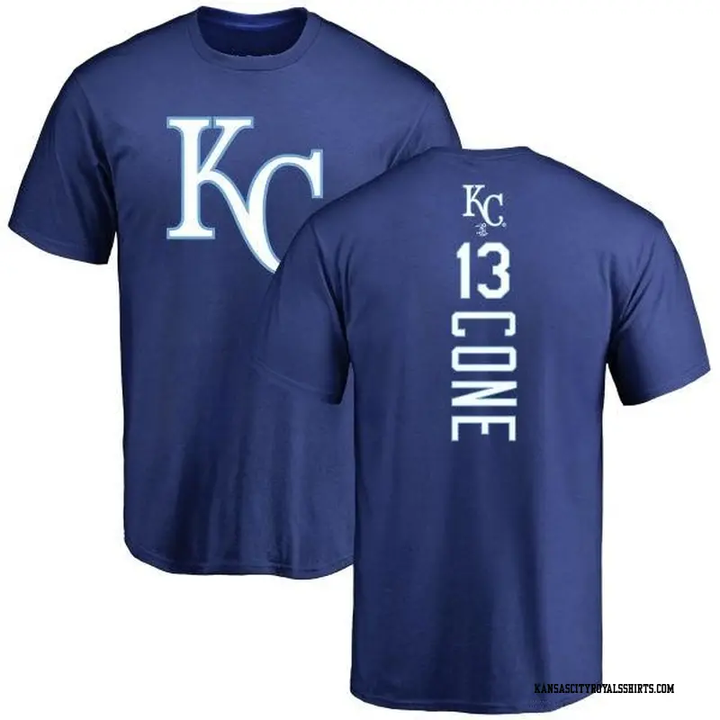 Men's Kansas City Royals ＃13 David Cone Royal Backer T-Shirt