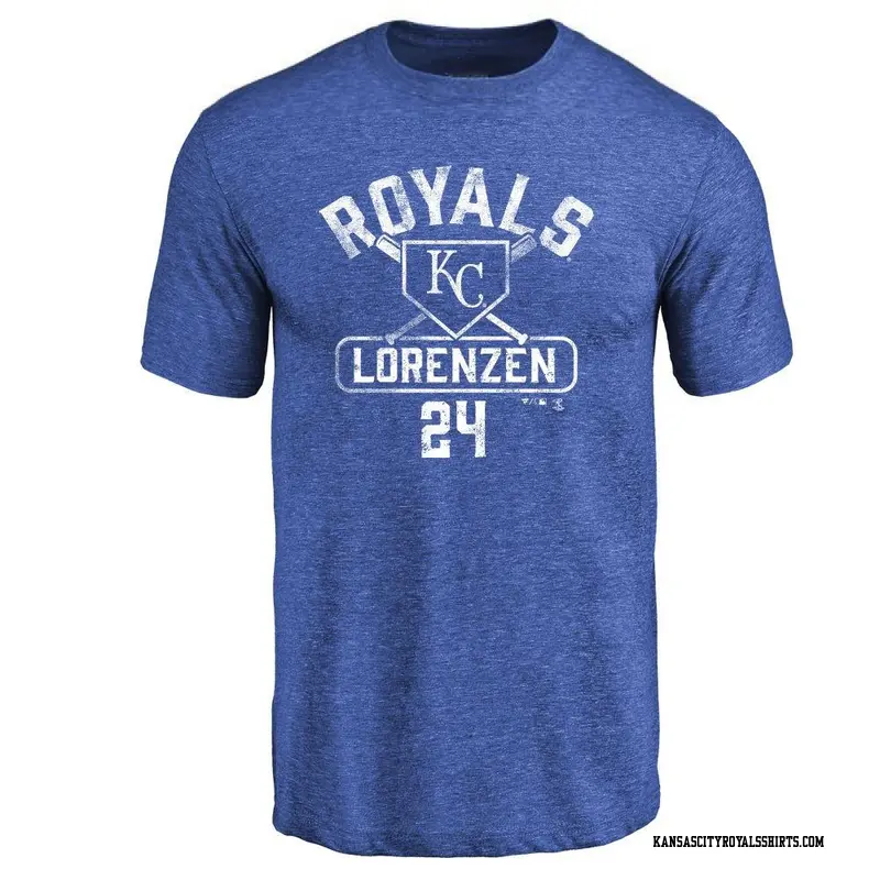 Men's Kansas City Royals ＃24 Michael Lorenzen Royal Base Runner T-Shirt