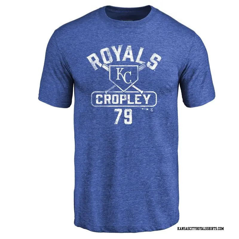 Men's Kansas City Royals ＃79 Tyler Cropley Royal Base Runner T-Shirt