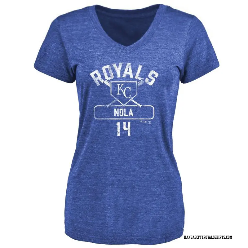 Women's Kansas City Royals ＃14 Austin Nola Royal Base Runner T-Shirt