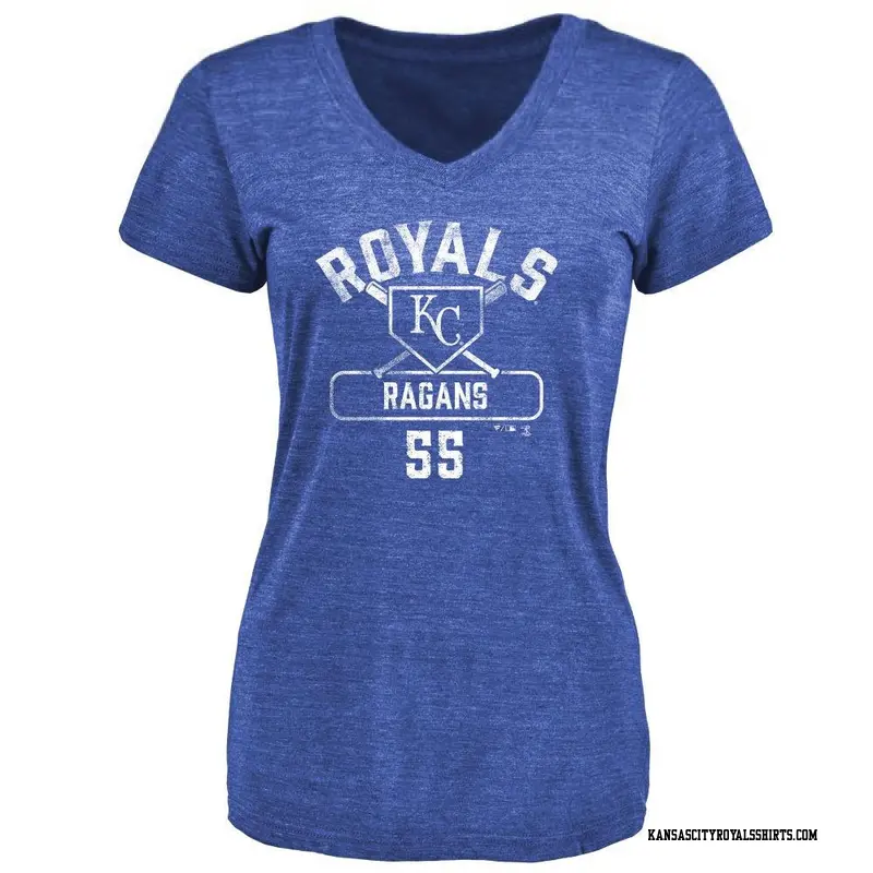 Women's Kansas City Royals ＃55 Cole Ragans Royal Base Runner T-Shirt